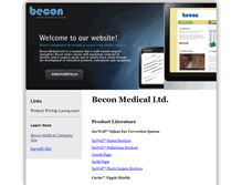 Tablet Screenshot of beconmedical.net